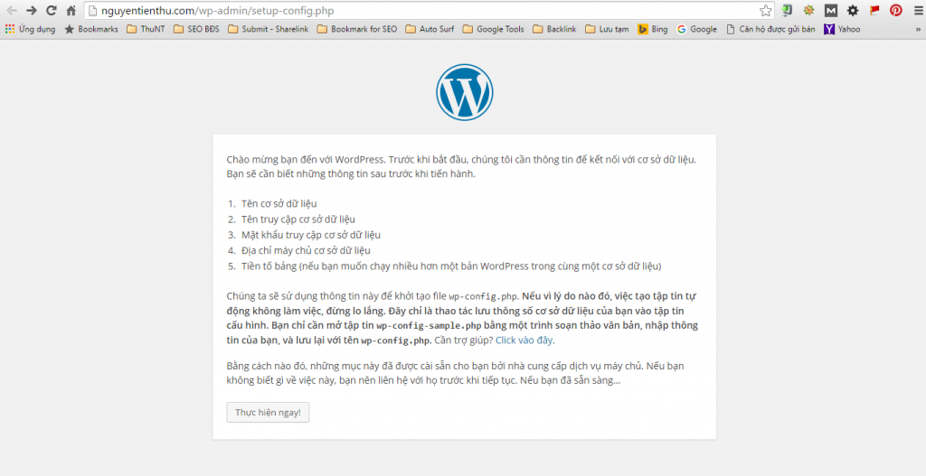 cài đặt wp trên máy tính