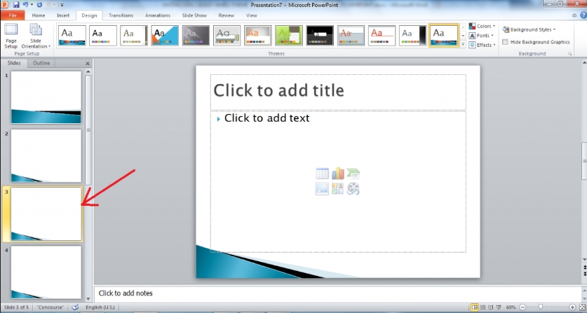 thêm slide mới cho powerpoint
